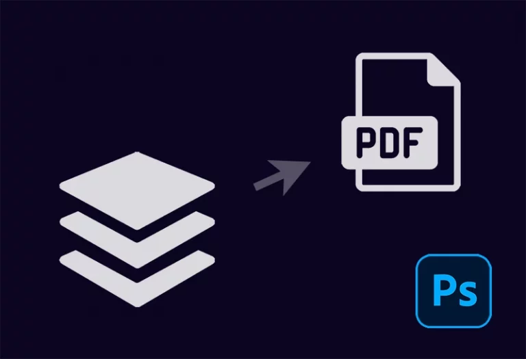 How to save Photoshop file as PDF